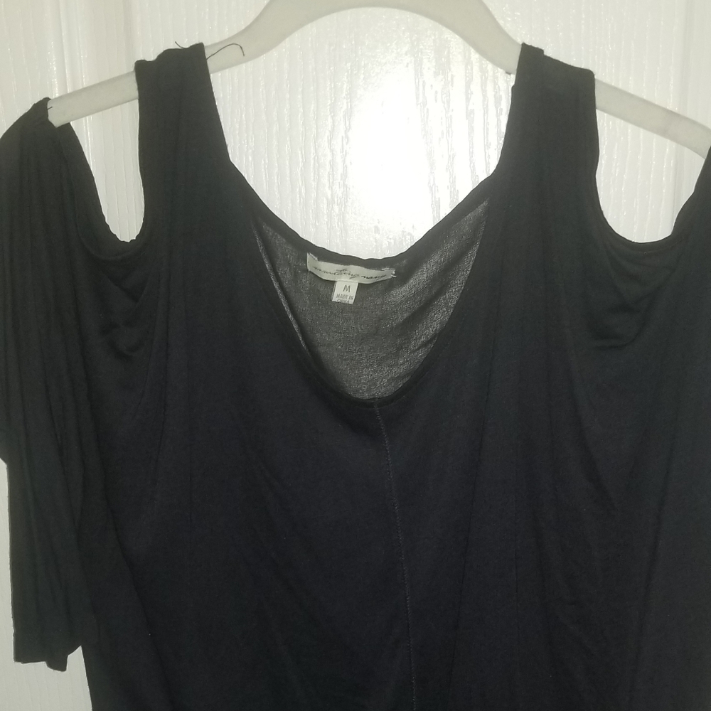 Sheer Cold Shoulder Top